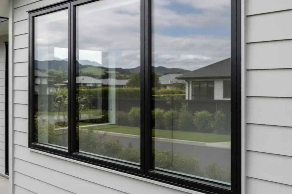 Double Glazing Cambridge exterior windows installed on a modern home for enhanced insulation and visual appeal.