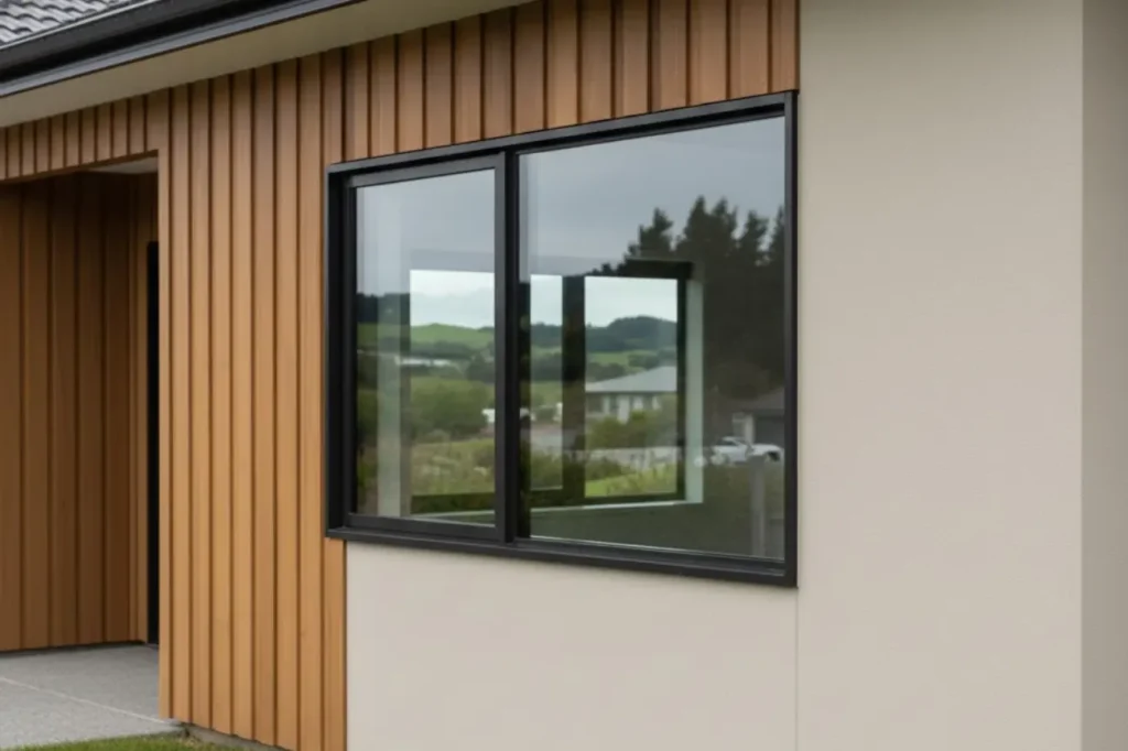 Double Glazing Waikato window system installed on a modern home exterior to enhance insulation comfort and overall property value.