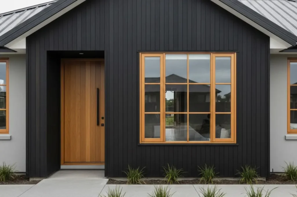 Detailed view of Wooden Windows Hamilton hardware highlighting precision craftsmanship by Double Glazing Hamilton.