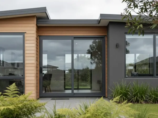 Modern home exterior featuring high performance double glazing installed by Double Glazing Hamilton.